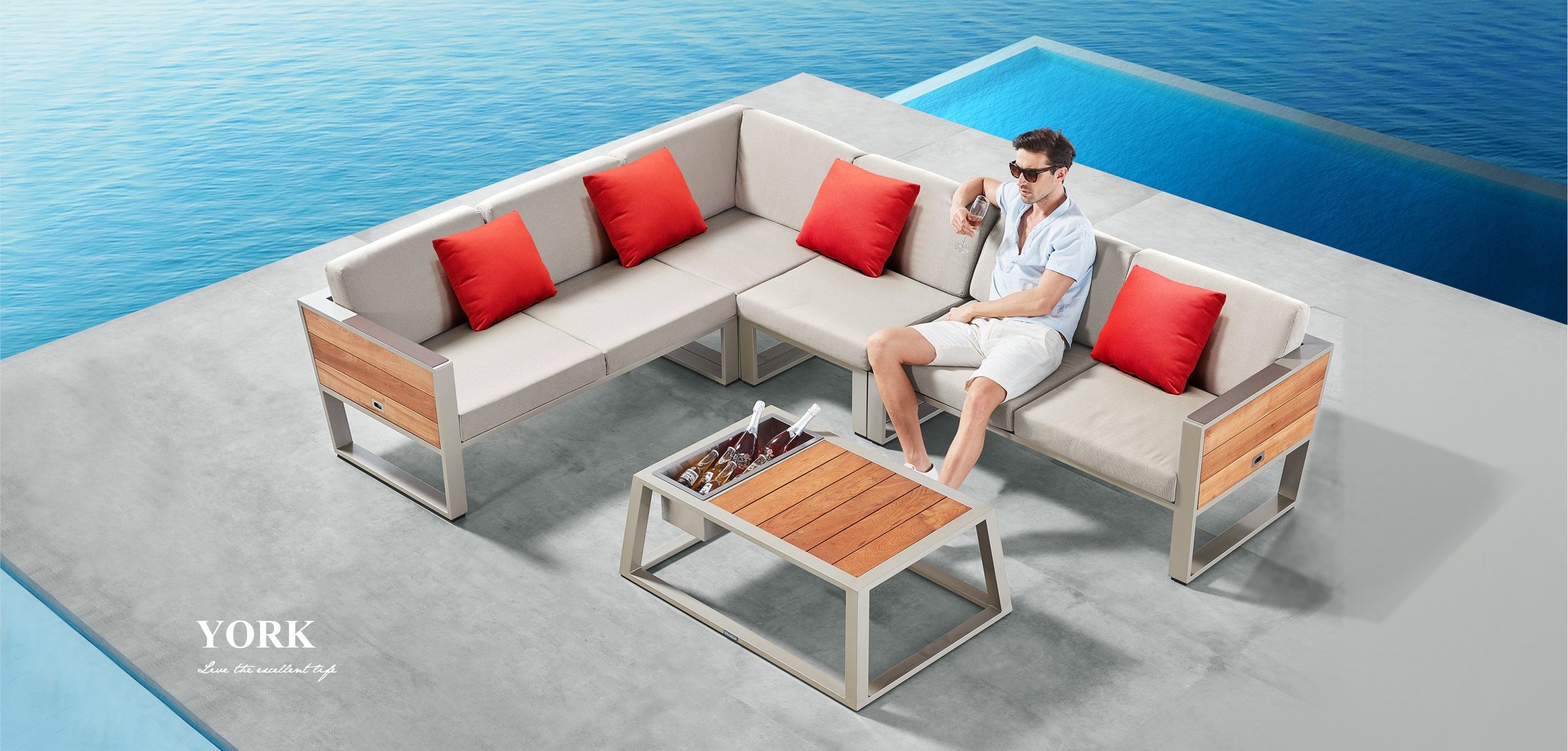 York(Olefin) Modular Sectional